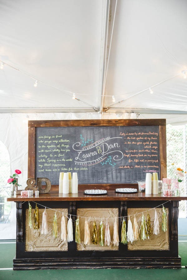 Spring Wedding Drink Station Inspiration