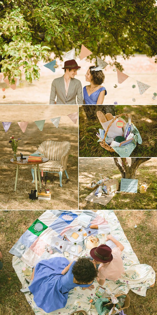 Paris Inspired Picnic Wedding