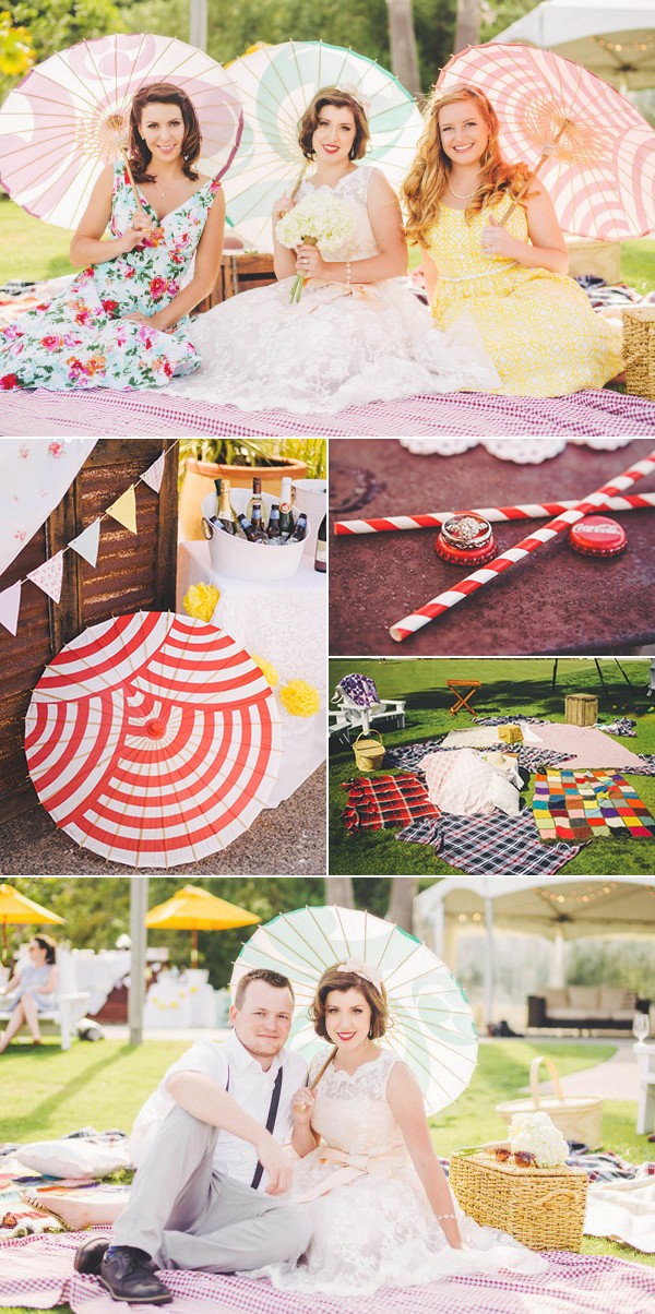 Retro California Picnic Wedding