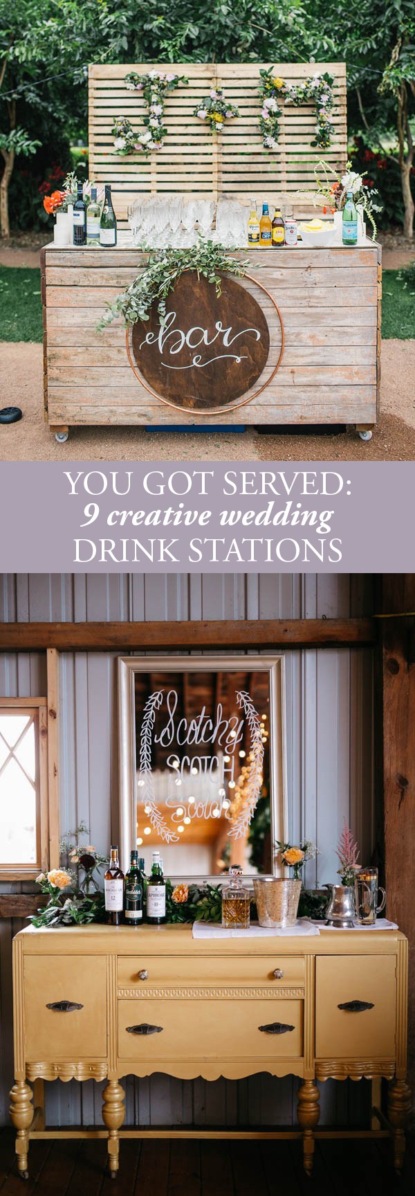 You Got Served 9 Creative Wedding Drink Stations Junebug Weddings