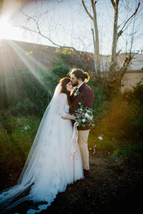 Organic Industrial Louisiana Wedding at Aubrey Hall | Junebug Weddings