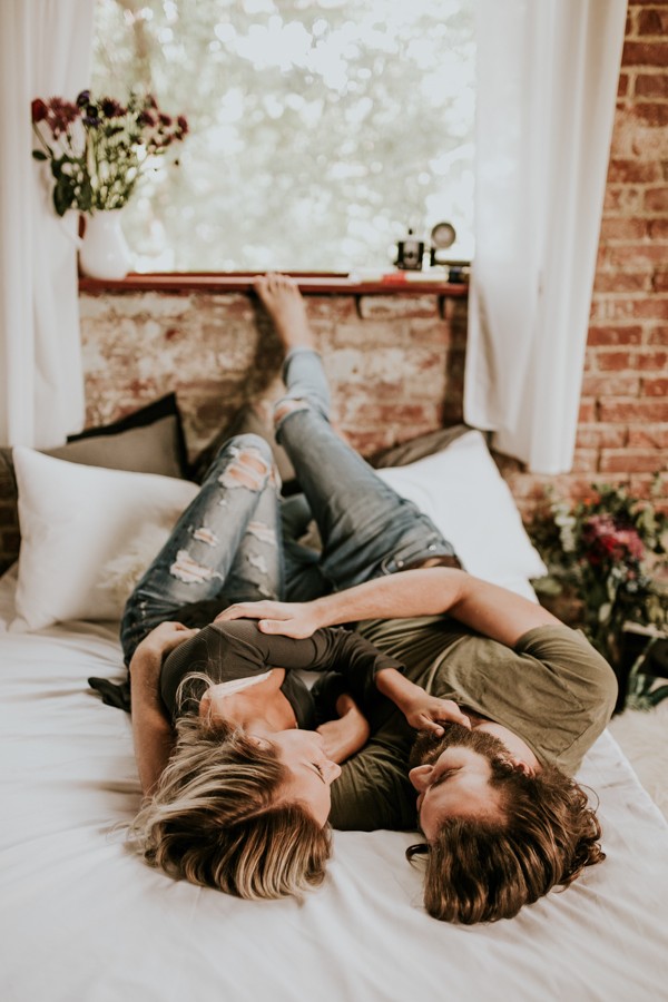 This Couples Pillow Fight Photo Shoot Is Fun Flirty And Full Of 