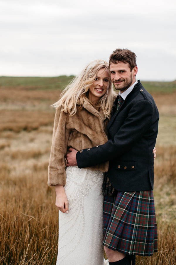 This Portnahaven Hall Wedding Went Totally Natural By Decorating With ...