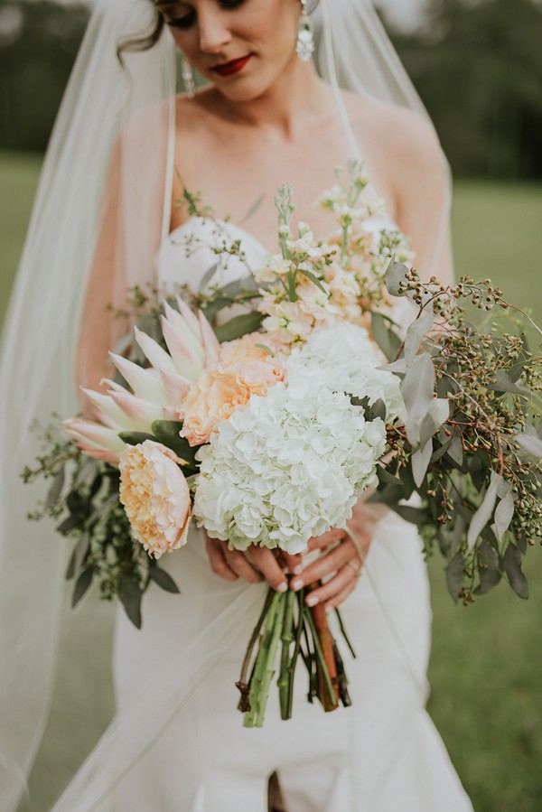 Rustic Garden Inspired Wedding at Southern Lea Farms | Junebug Weddings