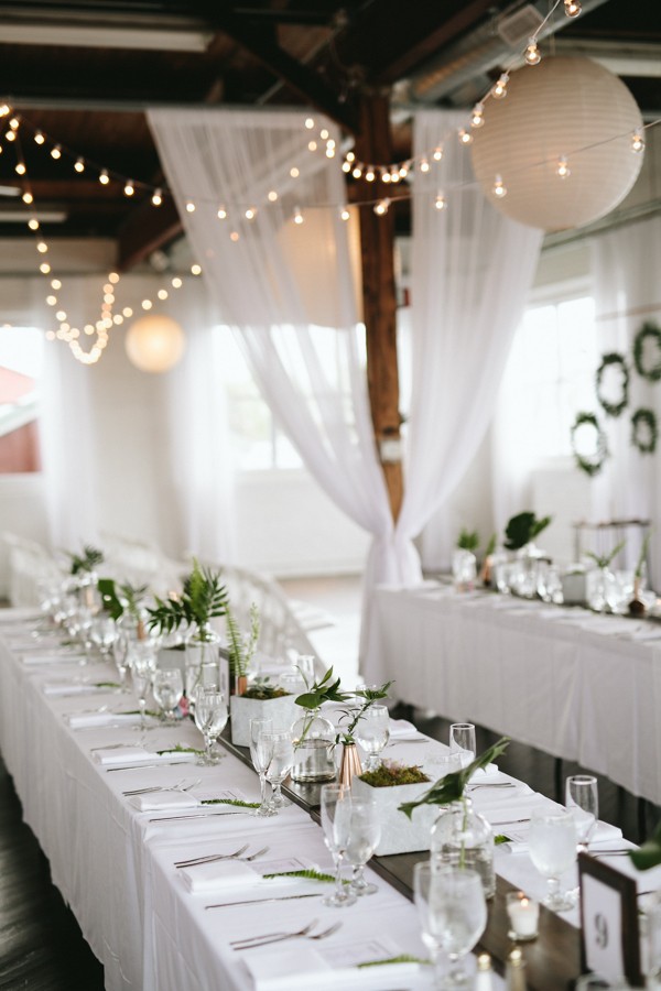 This Reading Art Works Wedding Takes Modern Minimalism to ...