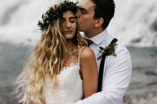 Magical Mendenhall Glacier Wedding with Waterfalls and Wildflowers Joel Allegretto-12