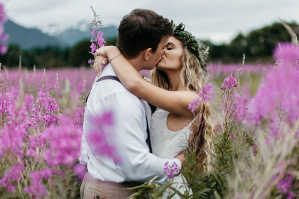 Magical Mendenhall Glacier Wedding with Waterfalls and Wildflowers Joel Allegretto-20