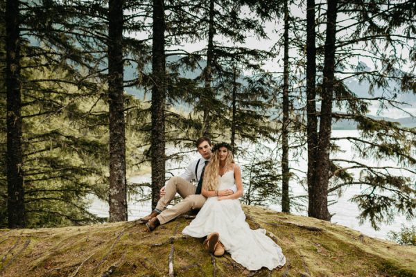 Magical Mendenhall Glacier Wedding with Waterfalls and Wildflowers Joel Allegretto-31