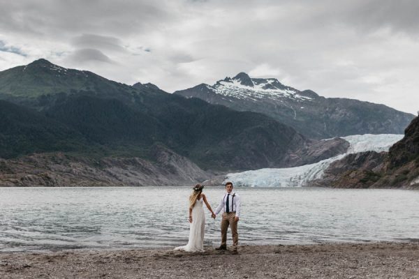 Magical Mendenhall Glacier Wedding with Waterfalls and Wildflowers Joel Allegretto-41