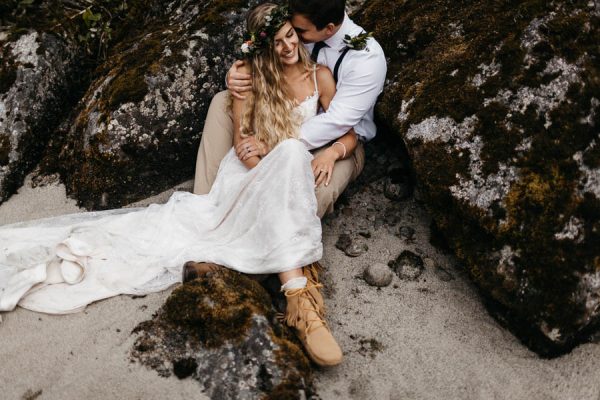 Magical Mendenhall Glacier Wedding with Waterfalls and Wildflowers Joel Allegretto-43