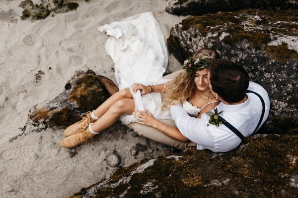 Magical Mendenhall Glacier Wedding with Waterfalls and Wildflowers Joel Allegretto-44