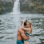 These Cuties Took a Dip in a Waterfall for Their Hawaii Engagement Photos