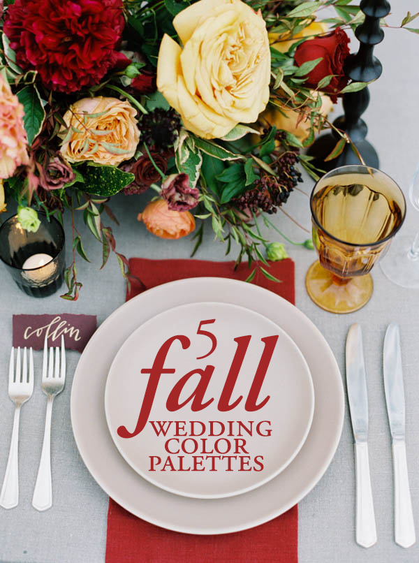 fall wedding colors october 2012