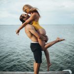 From the Cabin to the Dock, This Pigeon Lake Engagement is Both Cozy and Hot