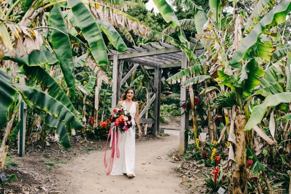 Stylish And Colorful California Wedding At The San Diego Botanic