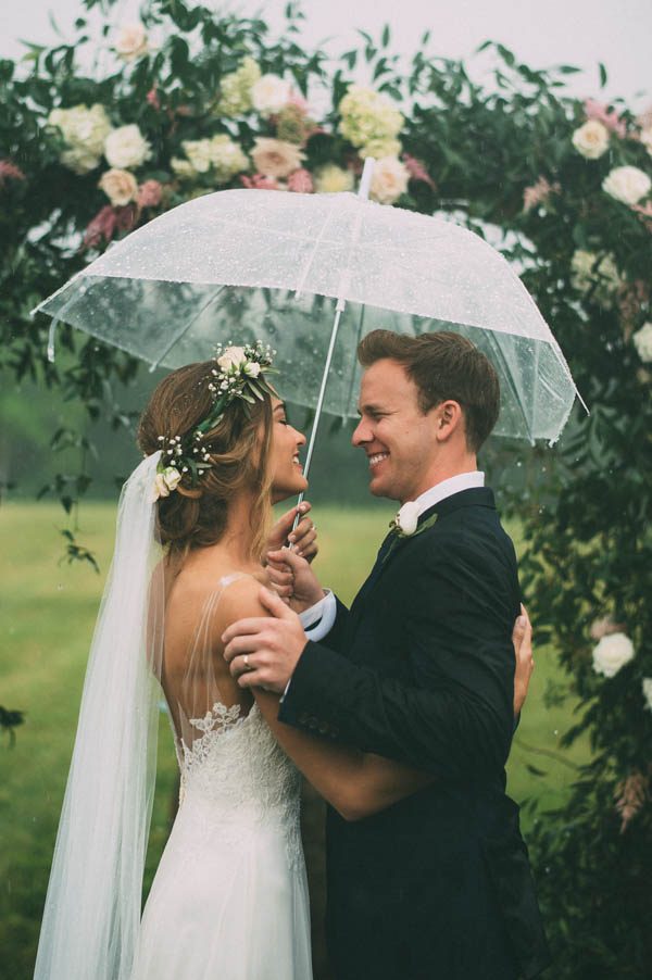 This Rainy Wedding Day at Castleton Farms is Too Pretty