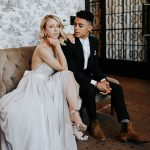 Fashion Forward Scottsdale Wedding in Black, Grey, and Rose Gold