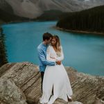 A Sudden Storm Only Made This Lake Louise Engagement More Stunning