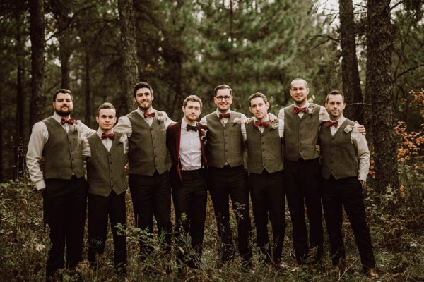 Elegant Marsala and Champagne Manitoba Wedding at The Rustic Wedding ...