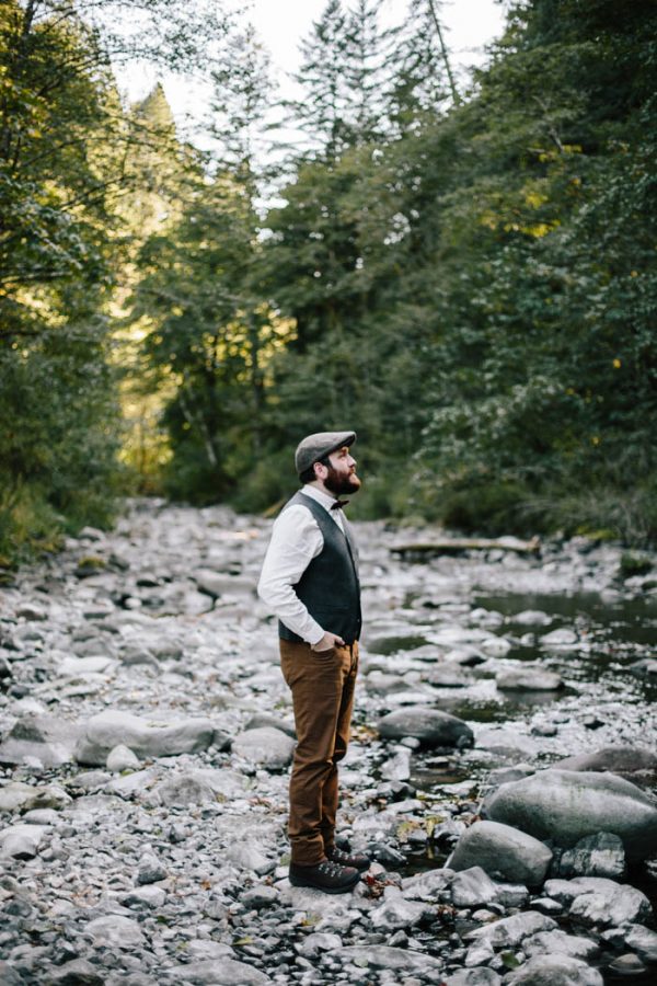 Whimsical And Heartfelt Wahclella Falls Elopement Junebug Weddings