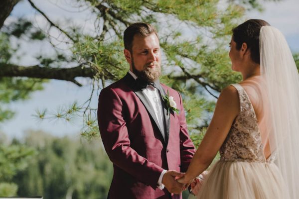 Jewel Tone Ontario Wedding at Lake of the Woods | Junebug Weddings