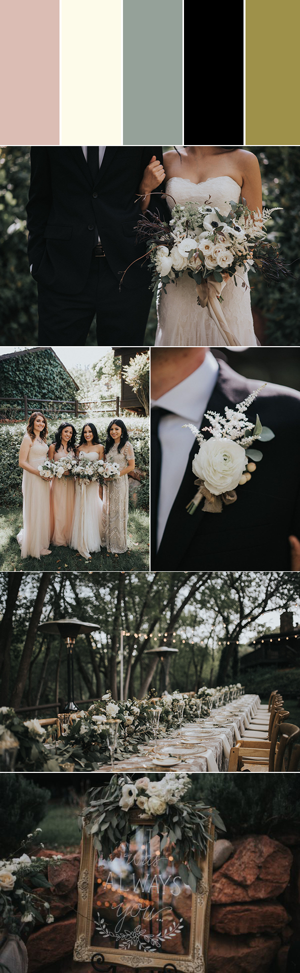 Blush And Sage Wedding