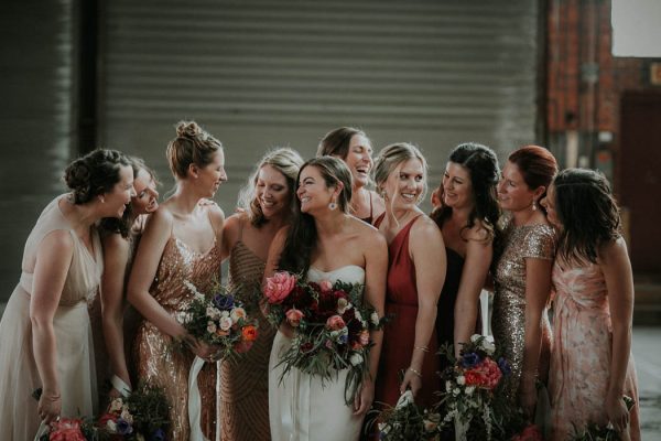 Industrial Glam Maine Wedding at 58 Fore | Junebug Weddings