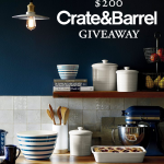 Enter to Win: $200 Crate & Barrel Giveaway