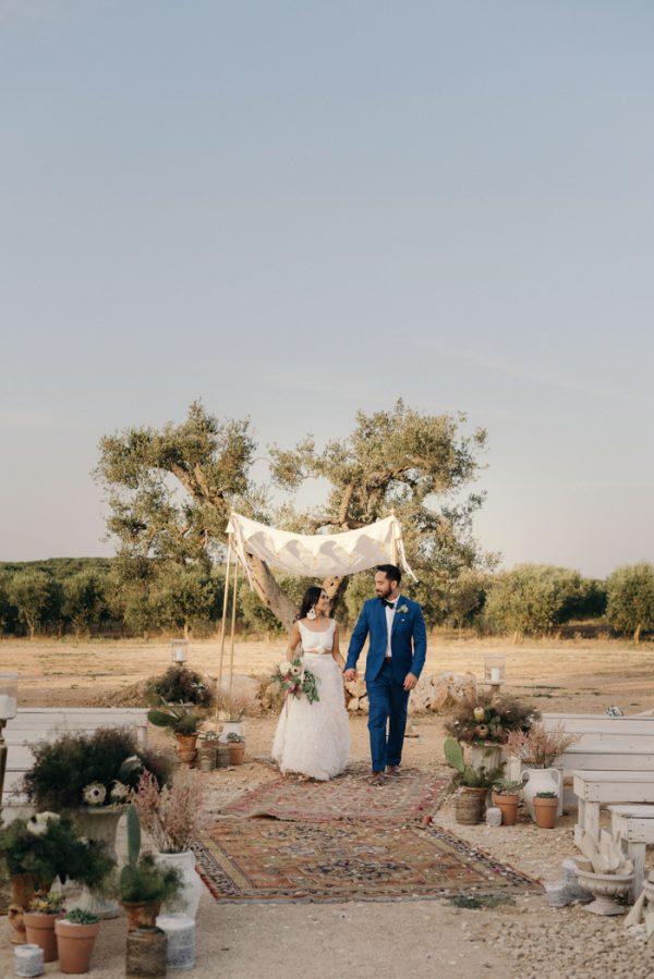 Boho Chic Southern Italy Wedding