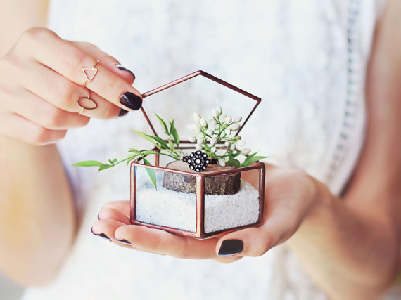 his and hers wedding ring box