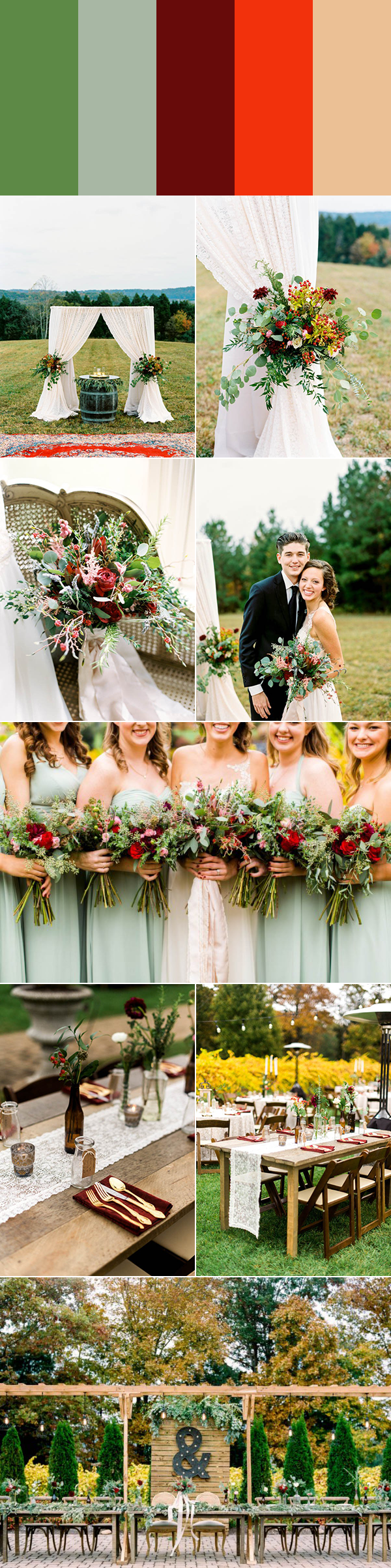 5 Rustic Wedding Color Palette Ideas Junebug Weddings