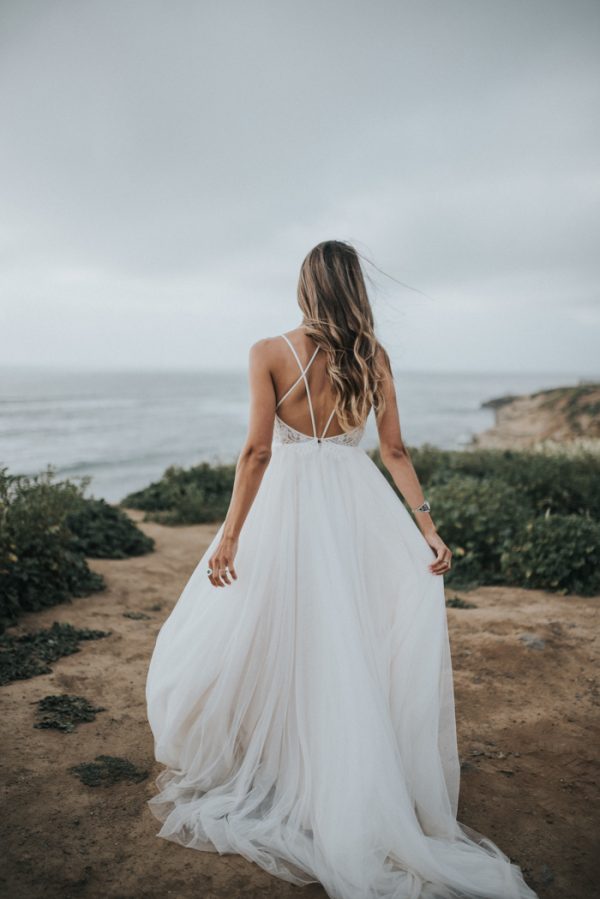 Barefoot Seaside Sunset Cliffs Wedding in San Diego | Junebug Weddings