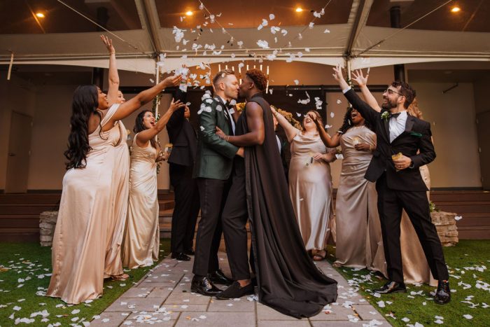same-sex couple on wedding day