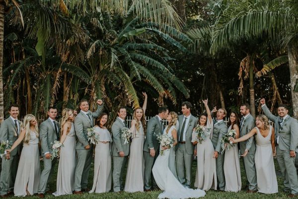 Summery White Orchid at Oasis Wedding Along the Caloosahatchee