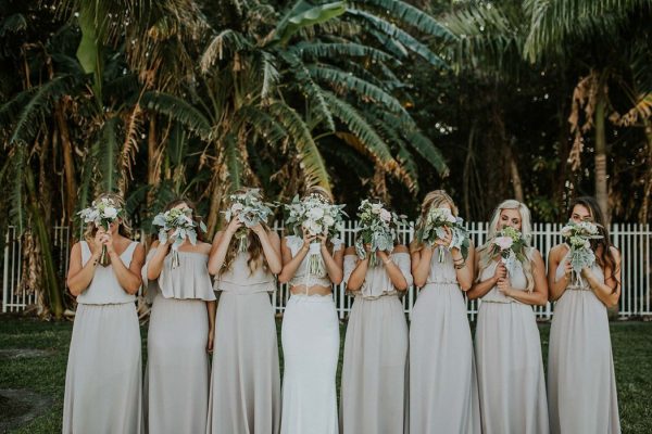 Summery White Orchid at Oasis Wedding Along the Caloosahatchee