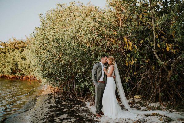 Summery White Orchid at Oasis Wedding Along the Caloosahatchee