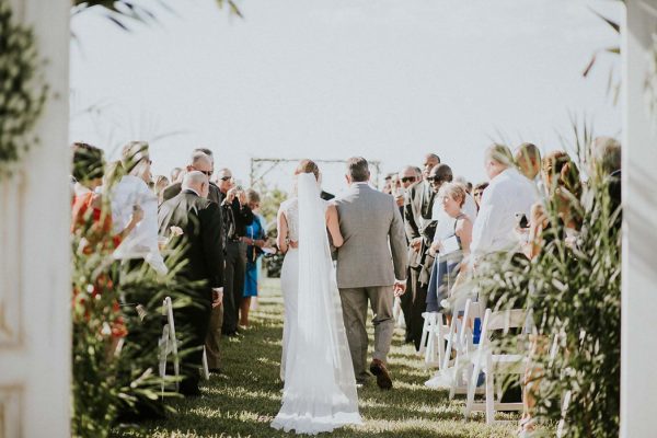 Summery White Orchid at Oasis Wedding Along the Caloosahatchee