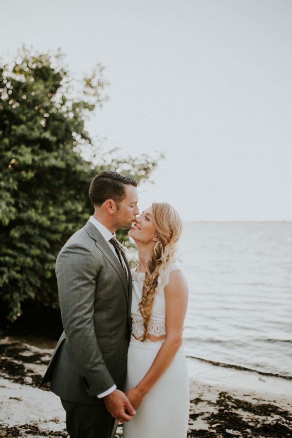 Summery White Orchid at Oasis Wedding Along the Caloosahatchee