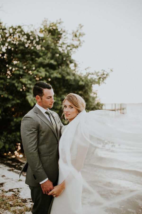 Summery White Orchid at Oasis Wedding Along the Caloosahatchee