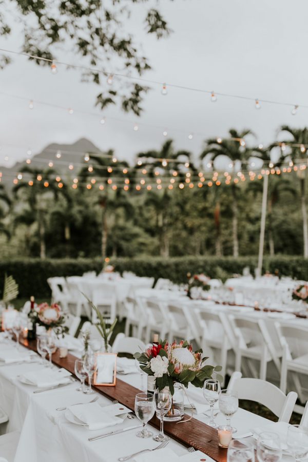 Utterly Romantic Hawaiian Wedding At Moli I Gardens At Kualoa