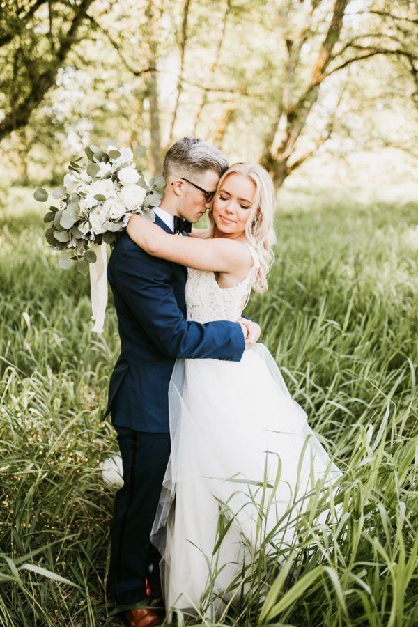 Understated Navy and Slate Blue Wedding at The Loft in Chehalis ...