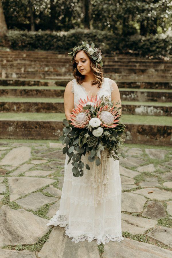 Boho Georgia Wedding at Dunaway Gardens | Junebug Weddings