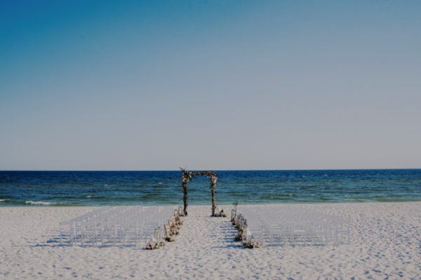 Glamorous Barefoot Pensacola Beach House Wedding Junebug Weddings