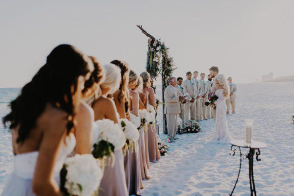 Glamorous Barefoot Pensacola Beach House Wedding Junebug Weddings