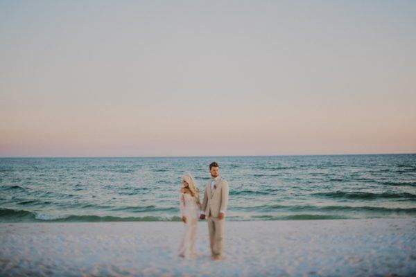 Glamorous Barefoot Pensacola Beach House Wedding Junebug Weddings