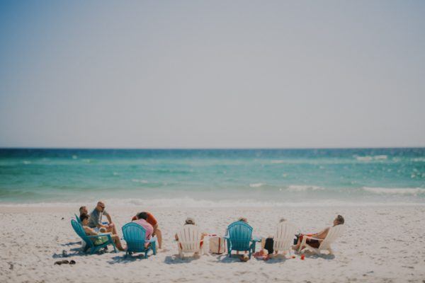 Glamorous Barefoot Pensacola Beach House Wedding Junebug Weddings