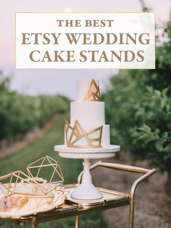 The Best Etsy  Wedding  Cake  Stands  Junebug Weddings 