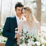 Magical Maine Woodland Wedding Inspiration with Dreamy Tangerine Details
