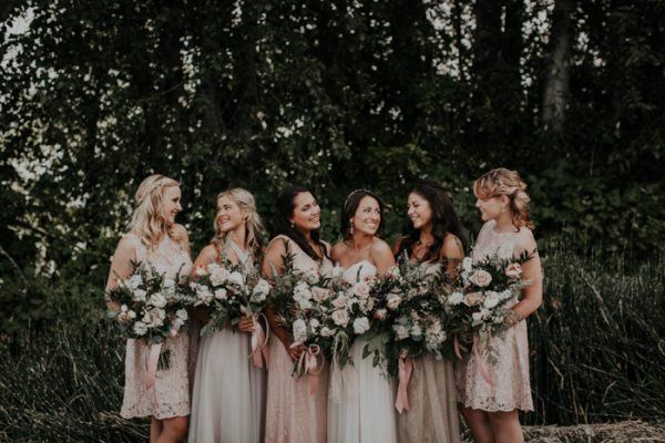 rustic rose bridesmaid dress