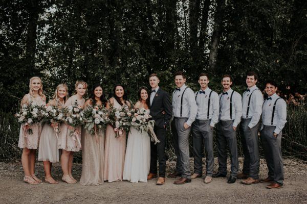 rustic rose bridesmaid dress